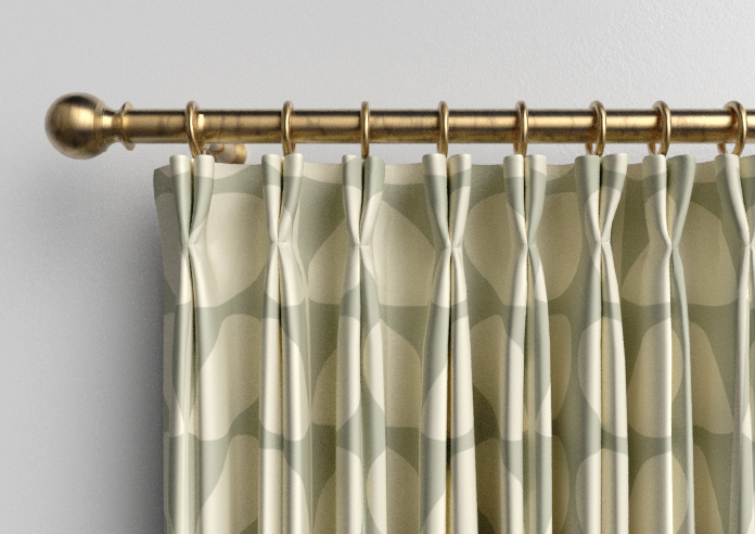 Orla Kiely Jumbo Solid Stem, Pebble - Made to Measure Curtains - Image 10